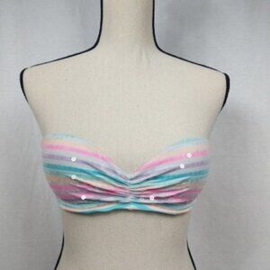 Victoria's Secret Sequin Underwire Bikini Top 32C